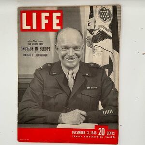 Vintage LIFE Magazine Dwight D Eisenhower Cover Dec 13, 1948